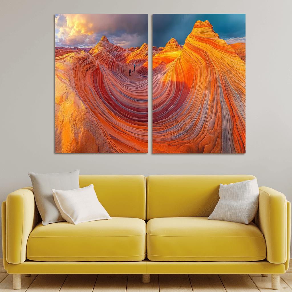 The Wave Sandstone Formation one-piece frames