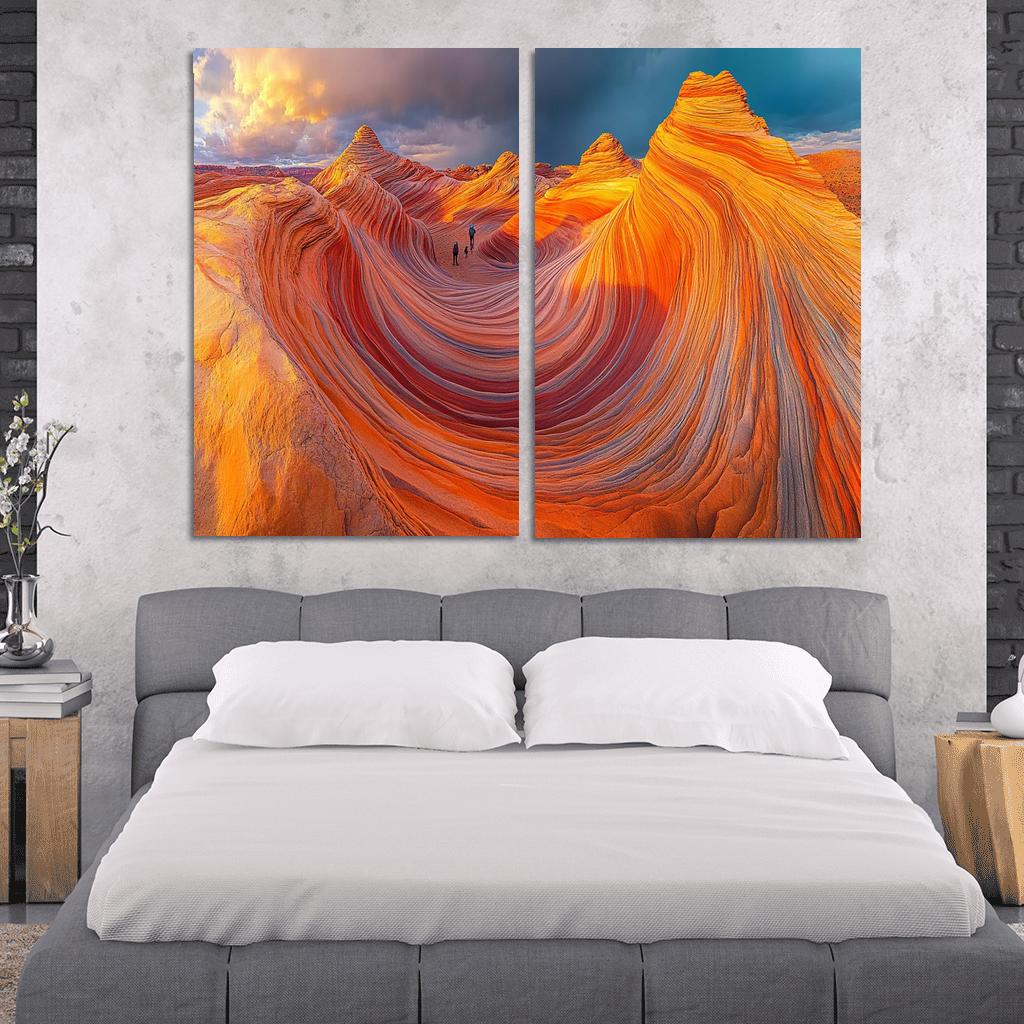 The Wave Sandstone Formation one-piece frames