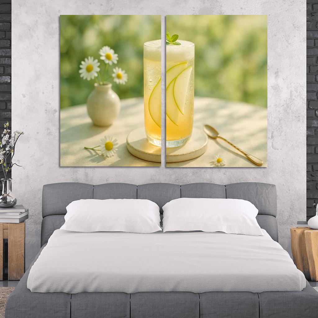 Chamomile Pear Sparkler With Ginger Foam one-piece frames