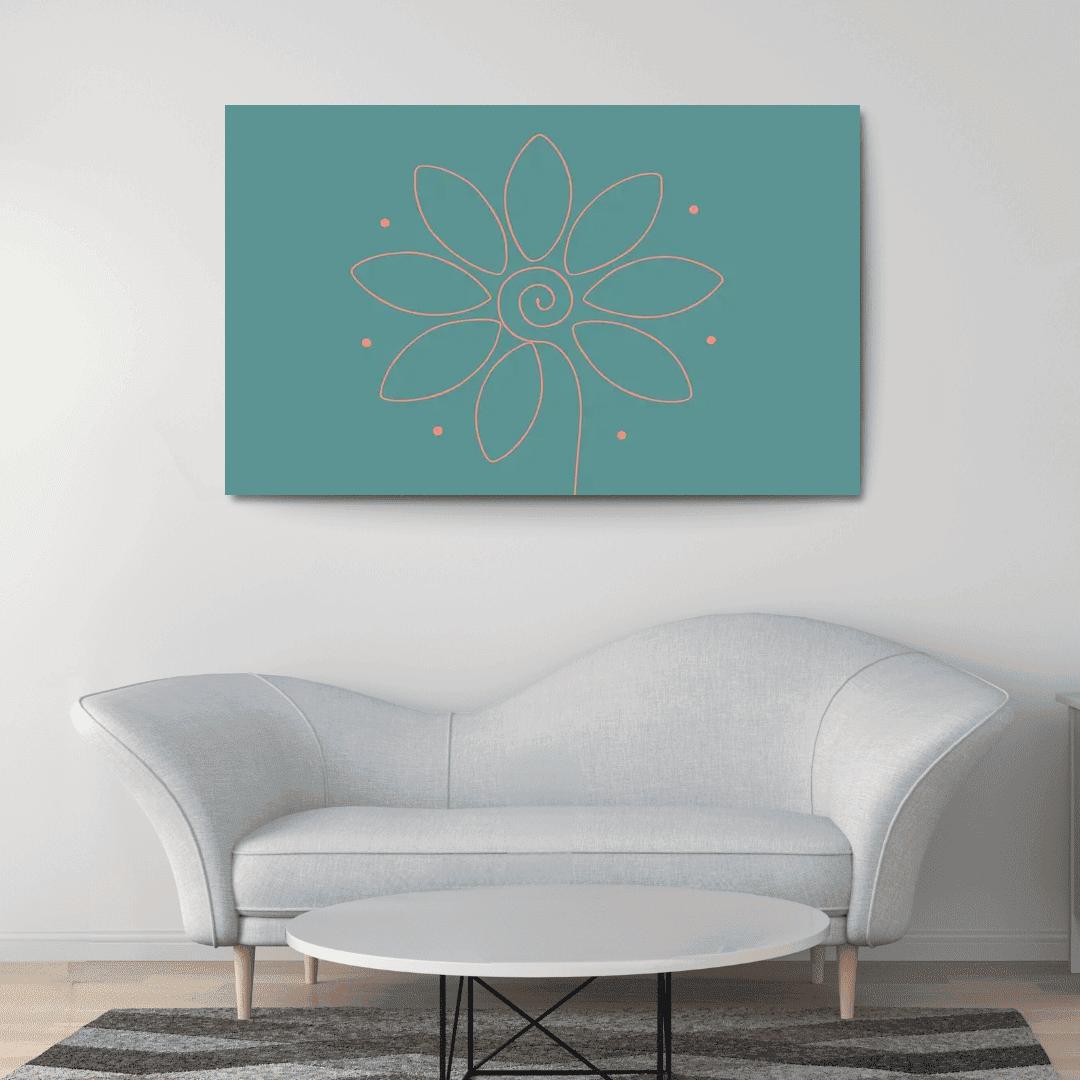 Quiet Spiral Garden oil paintings frame