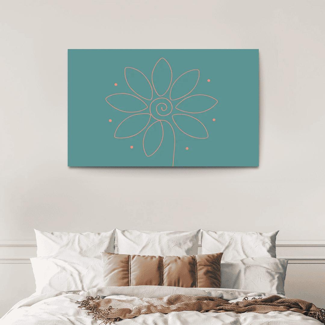 Quiet Spiral Garden oil paintings frame