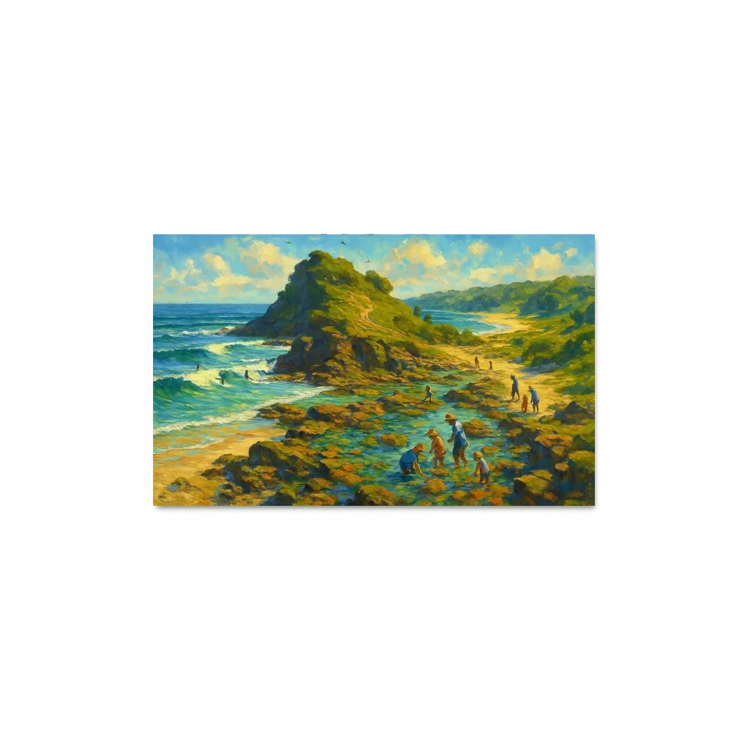 Sapphire Headland Surf Reserve custom paintings frame