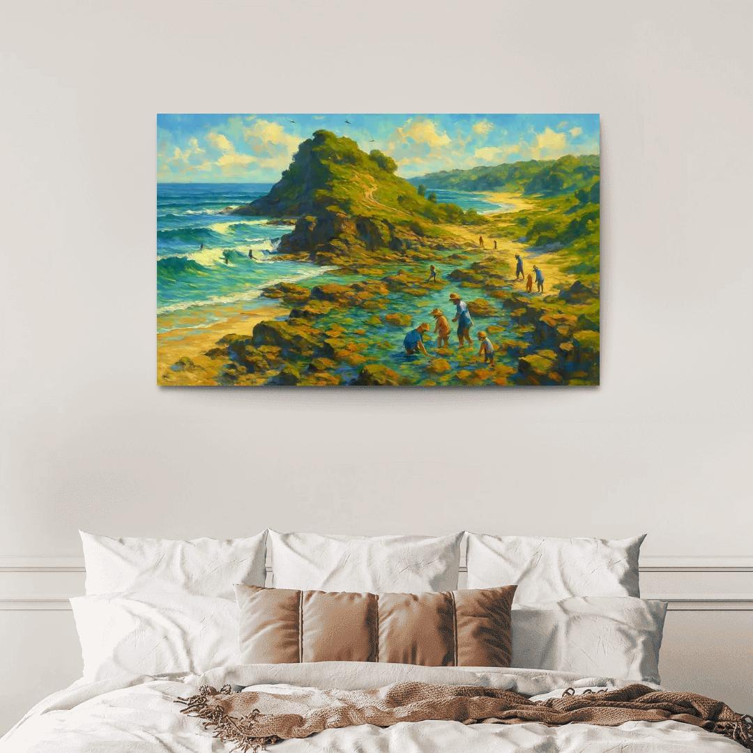 Sapphire Headland Surf Reserve custom paintings frame