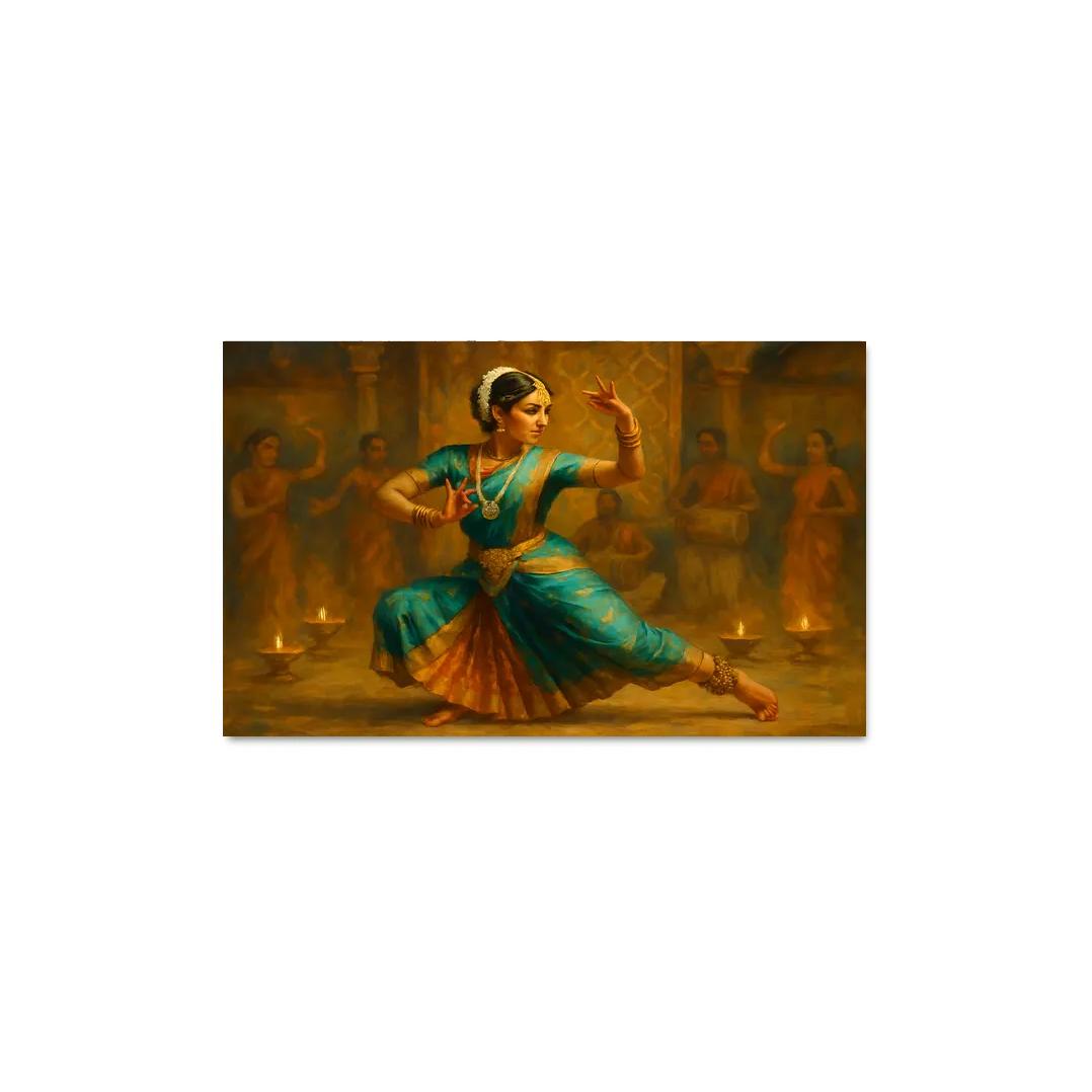 Kuchipudi Temple Rhythms Reimagined wall decor