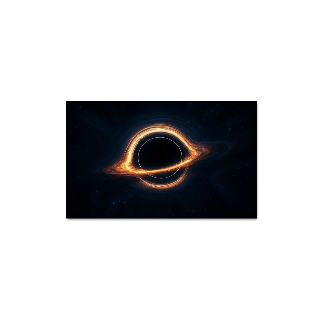 Photon Ring Around A Spinning Black Hole multi-panel paintings