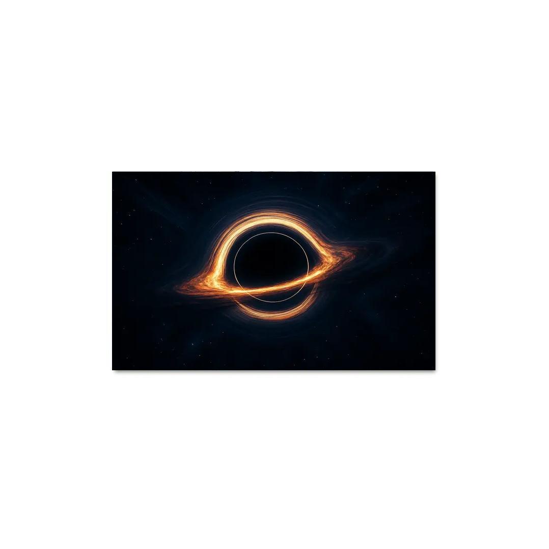 Photon Ring Around A Spinning Black Hole multi-panel paintings