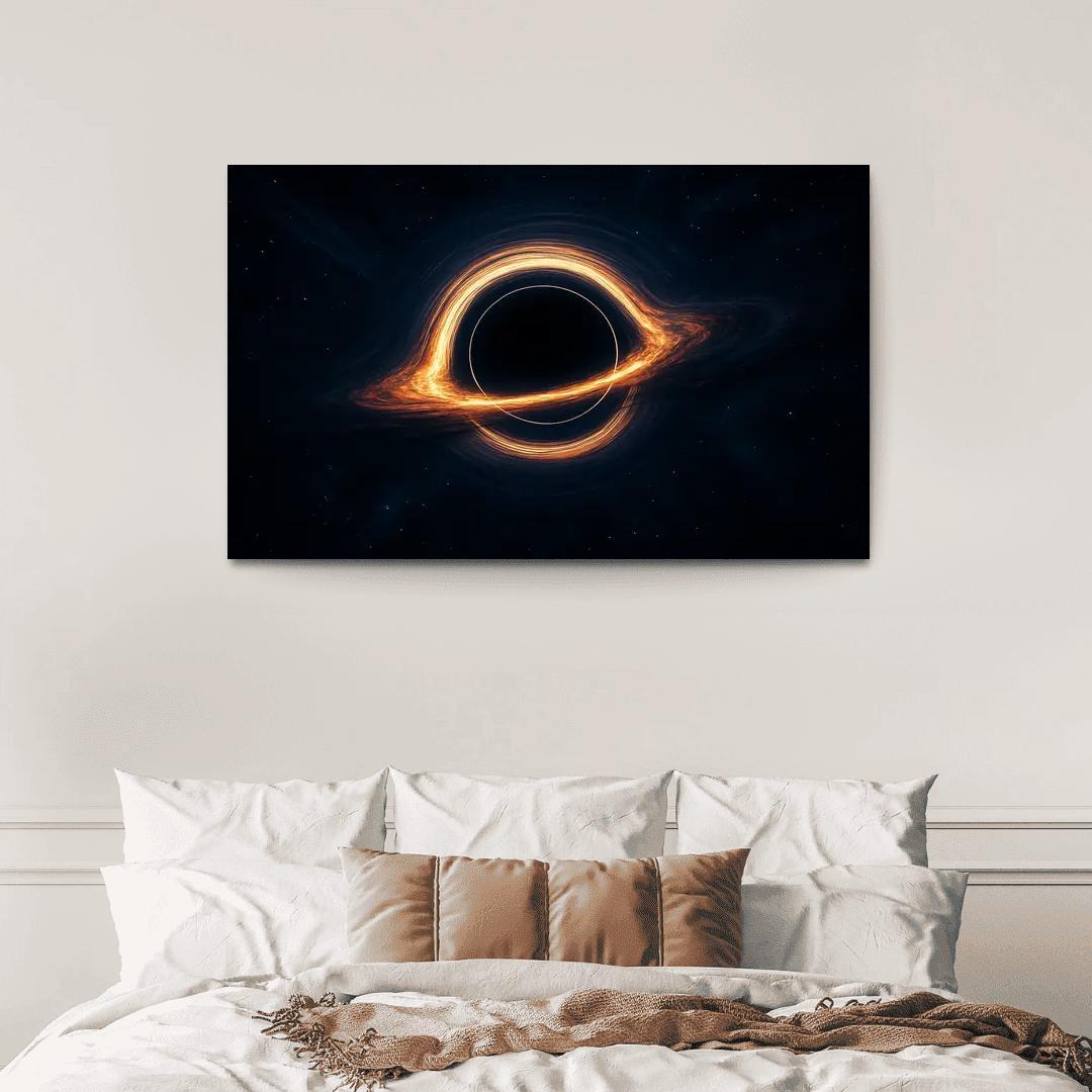 Photon Ring Around A Spinning Black Hole multi-panel paintings