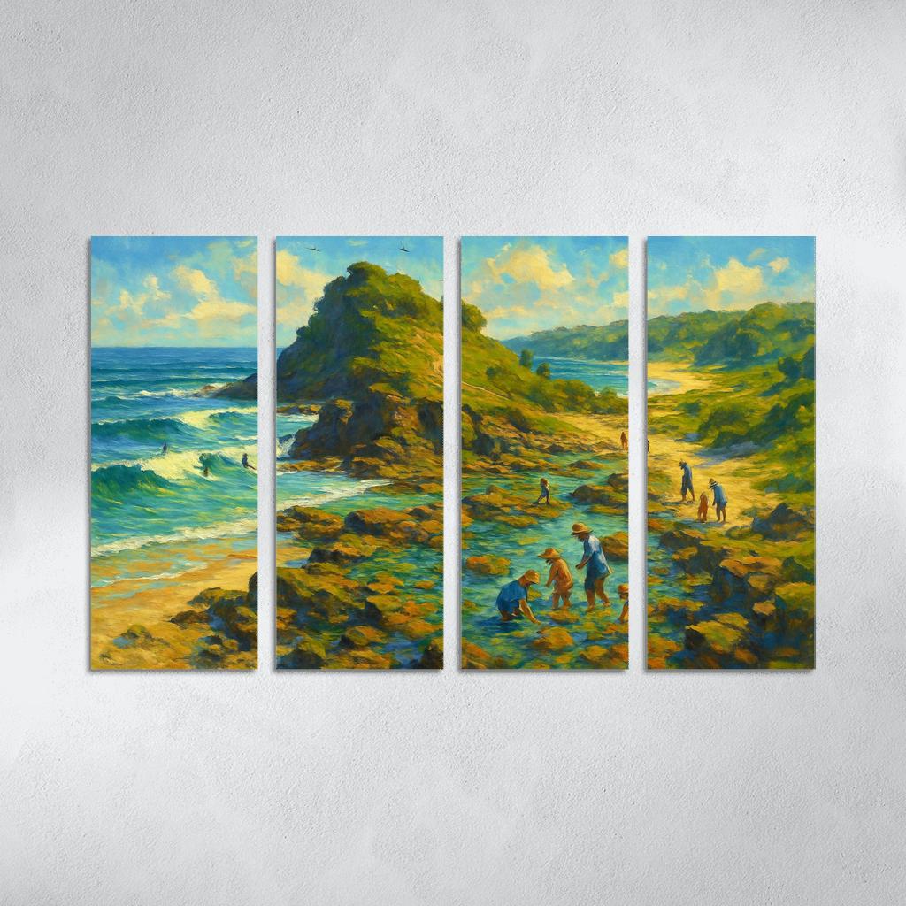 Sapphire Headland Surf Reserve custom paintings frame
