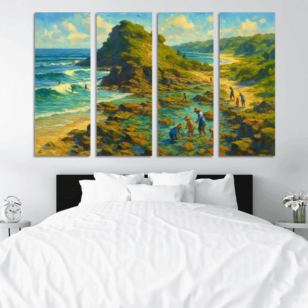 Sapphire Headland Surf Reserve custom paintings frame