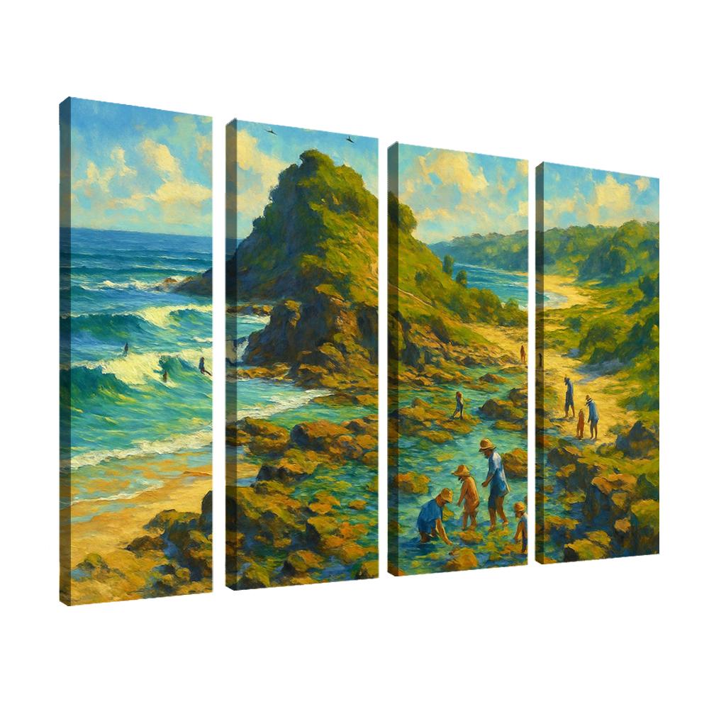 Sapphire Headland Surf Reserve custom paintings frame