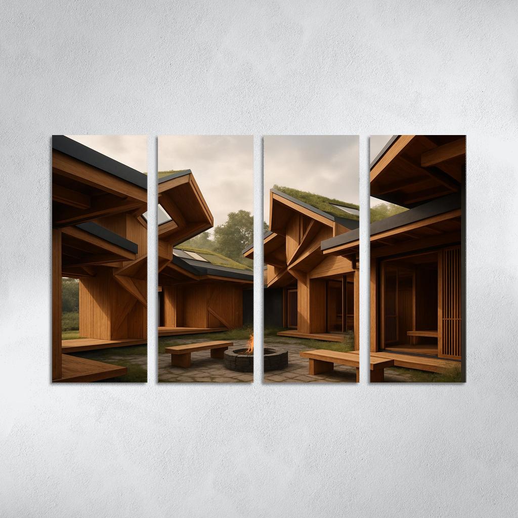 Folded Timber Habitat decor