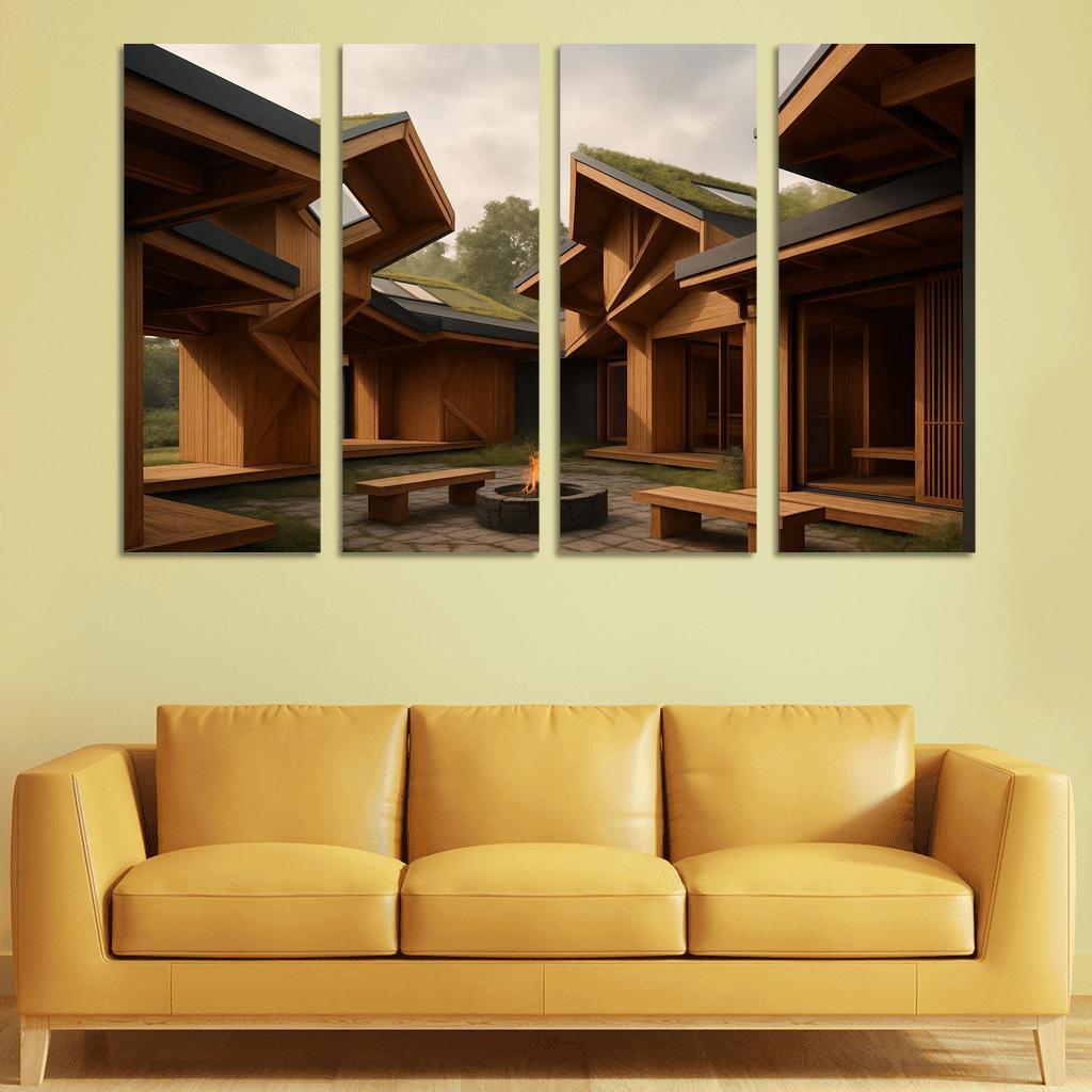 Folded Timber Habitat decor