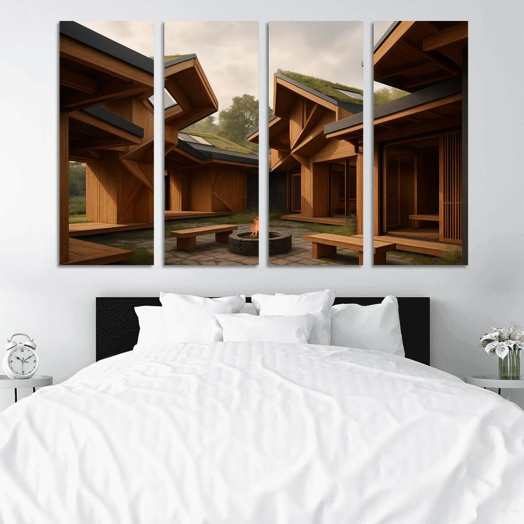 Folded Timber Habitat decor