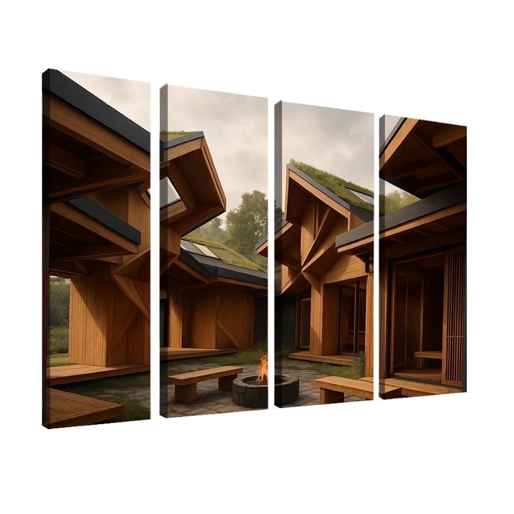 Folded Timber Habitat decor