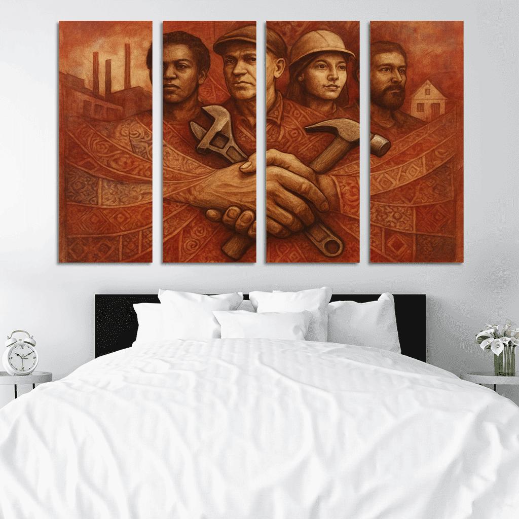 Silent Threads Art For Labor Rights And Dignity oil paintings frame