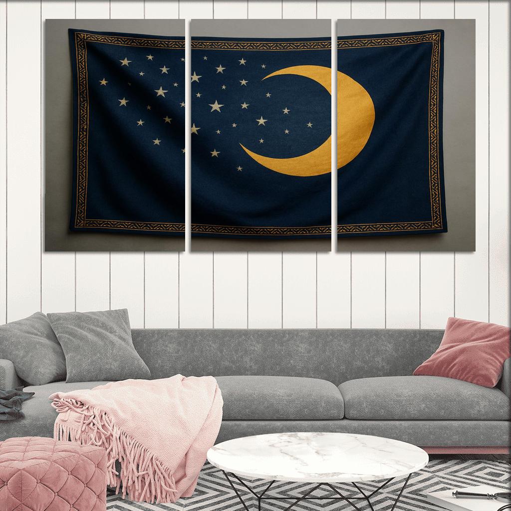 Solar Crescent Standard abstract paintings frame