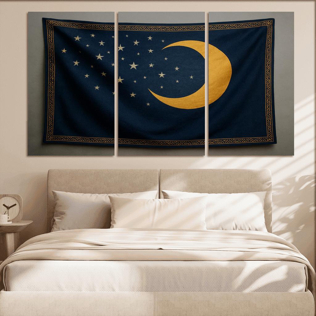 Solar Crescent Standard abstract paintings frame