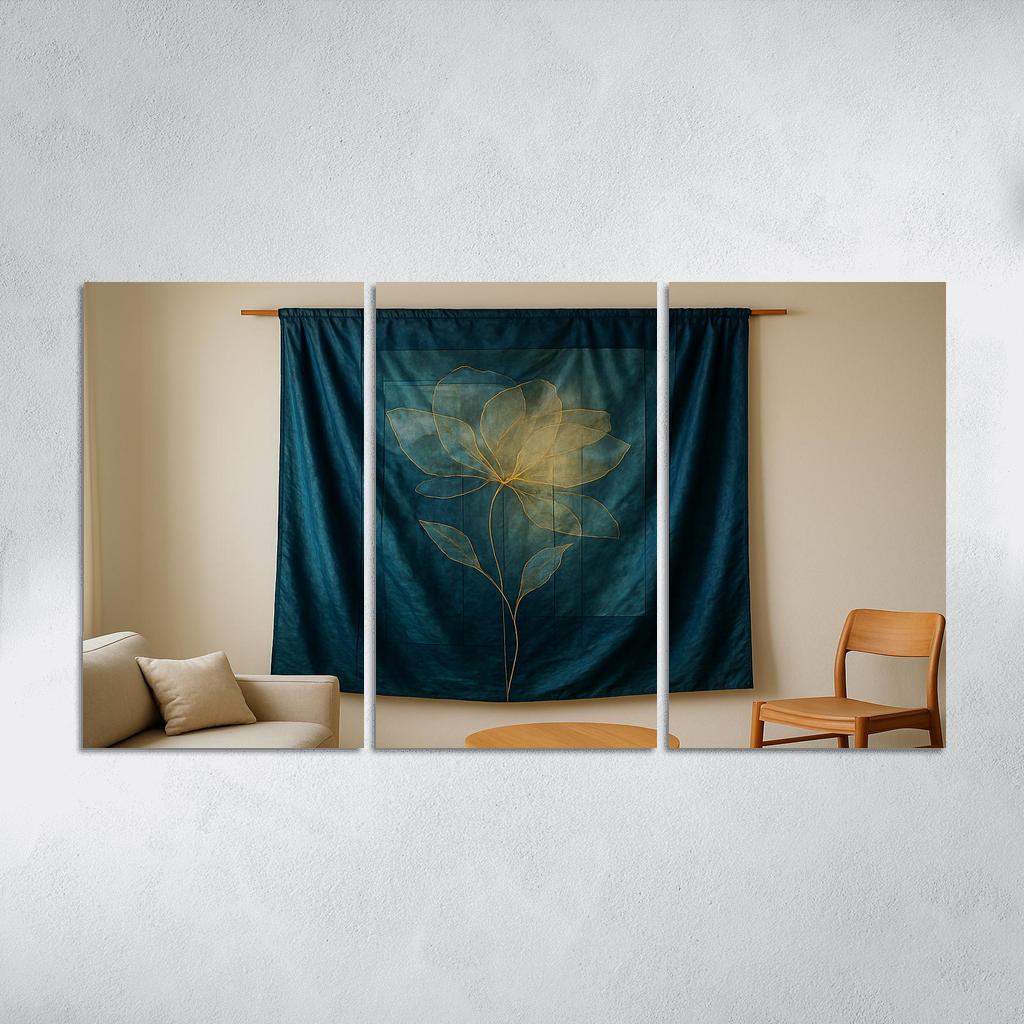 Luminous Silk Wall Tapestry oil paintings frame