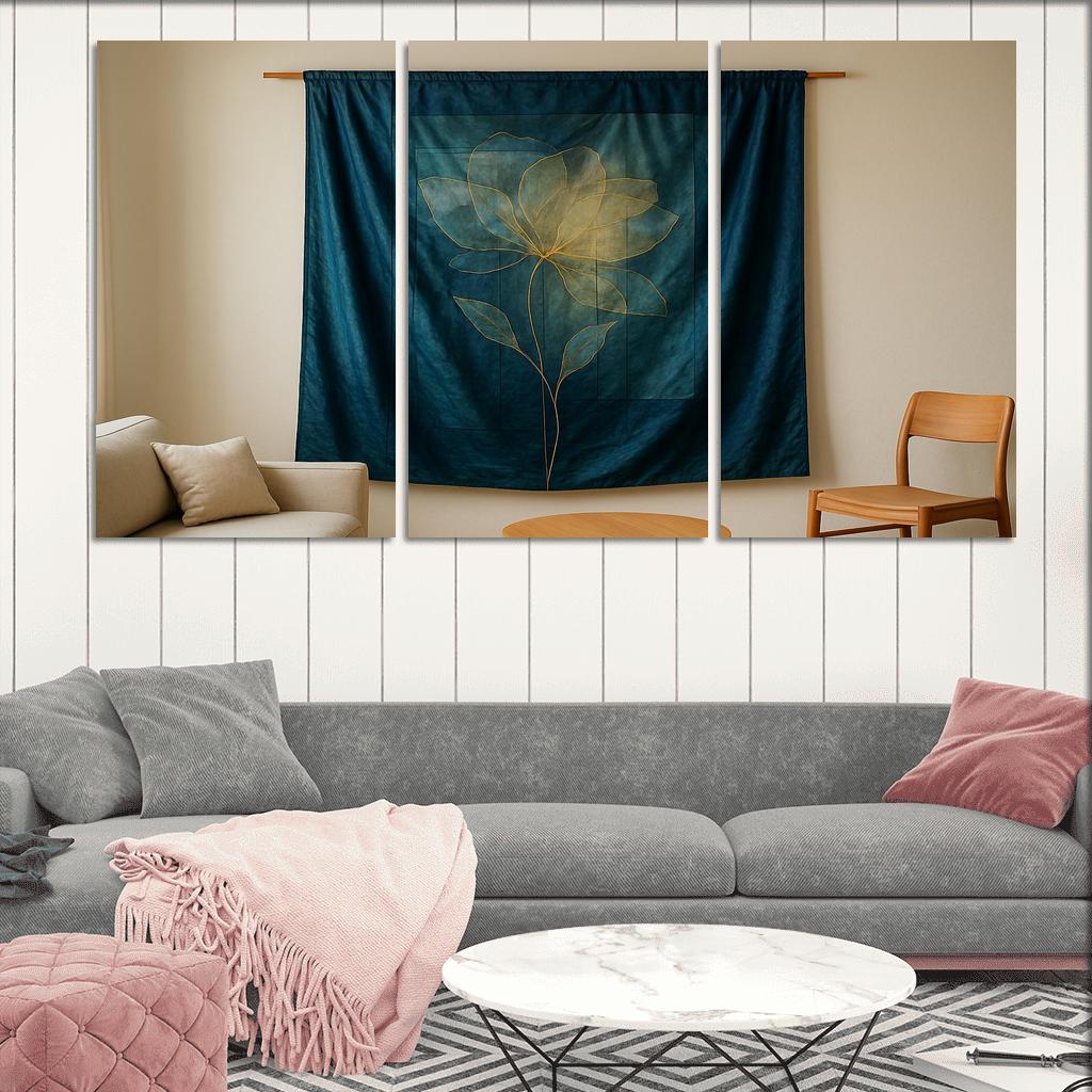 Luminous Silk Wall Tapestry oil paintings frame