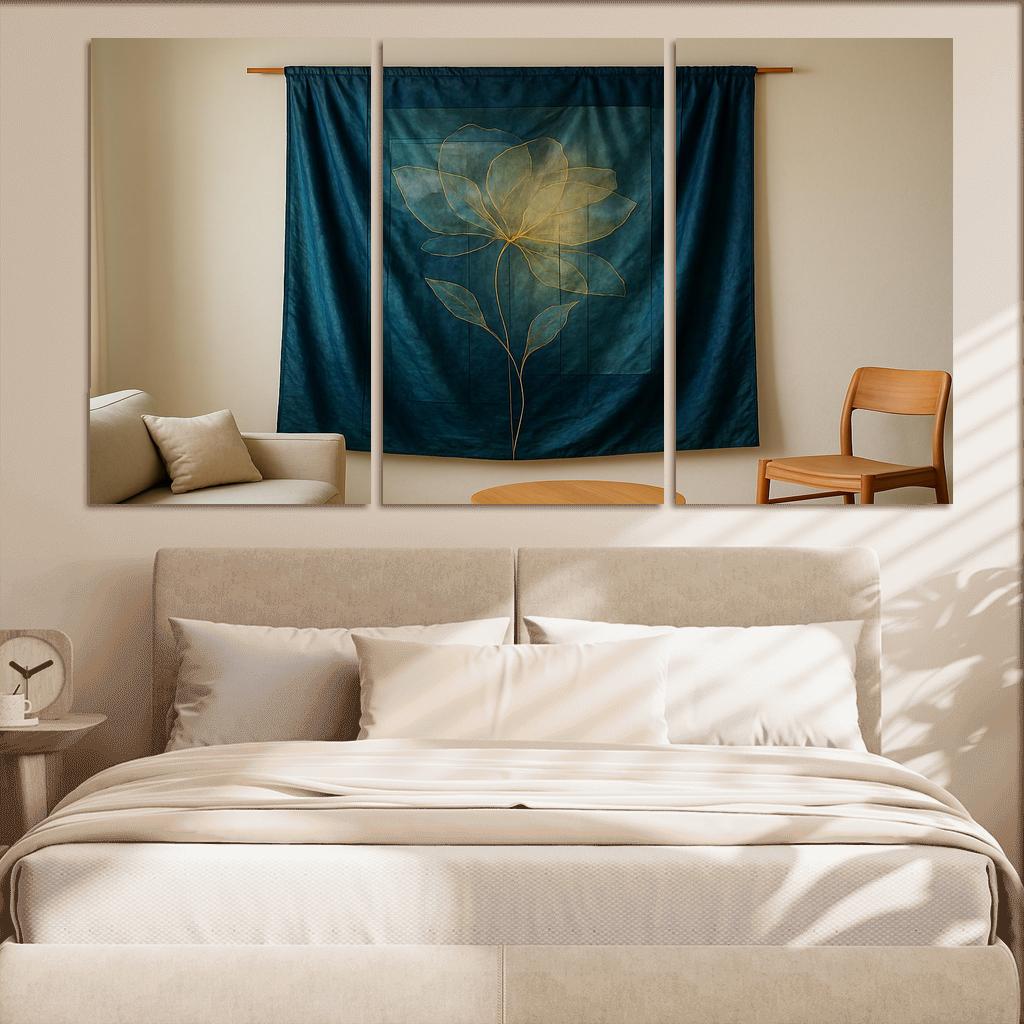 Luminous Silk Wall Tapestry oil paintings frame