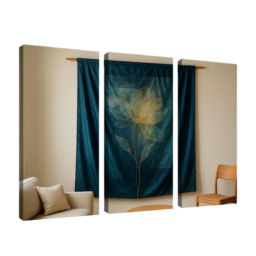 Luminous Silk Wall Tapestry oil paintings frame
