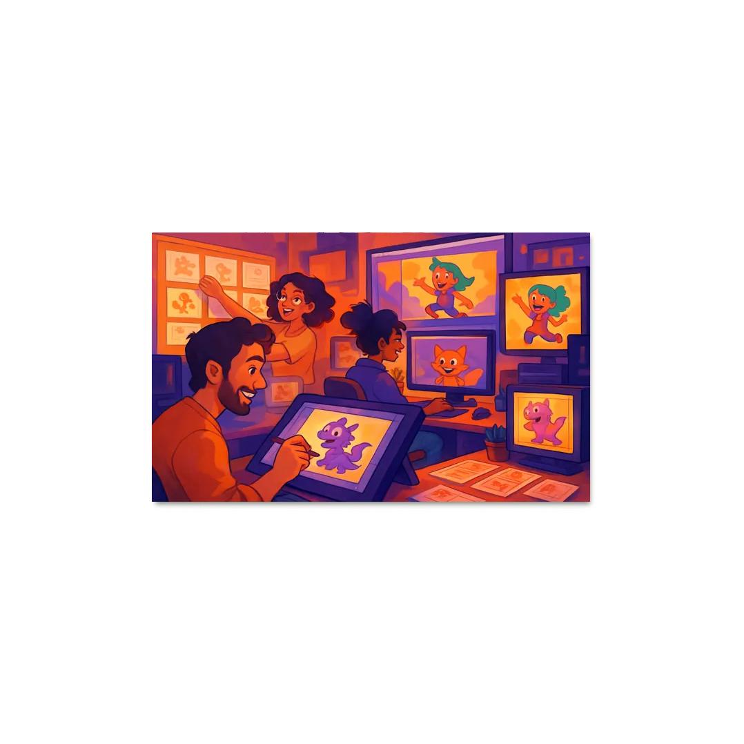 Visual Storytelling Through Digital Animation custom paintings frame