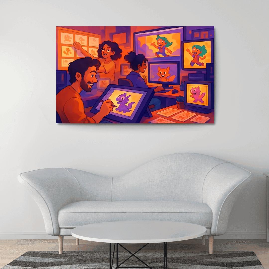 Visual Storytelling Through Digital Animation custom paintings frame