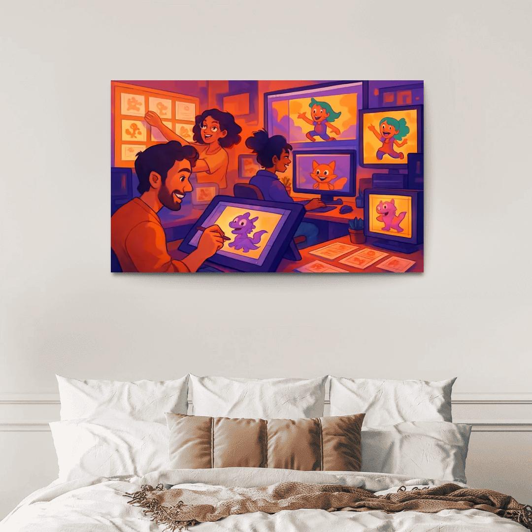 Visual Storytelling Through Digital Animation custom paintings frame