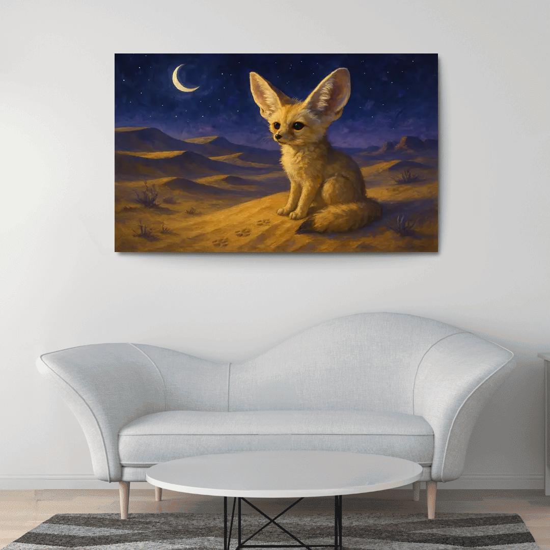 Desert Night Fennec Fox one-piece frames