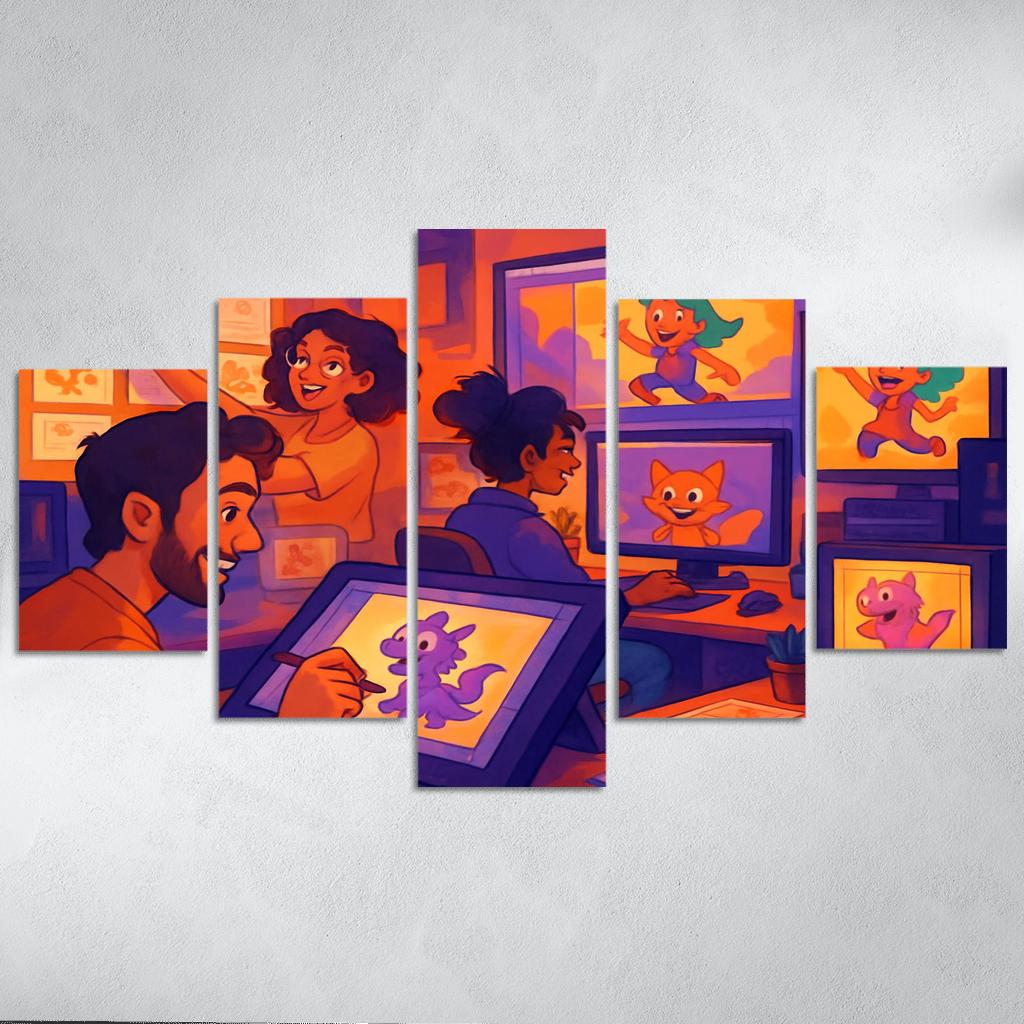 Visual Storytelling Through Digital Animation custom paintings frame