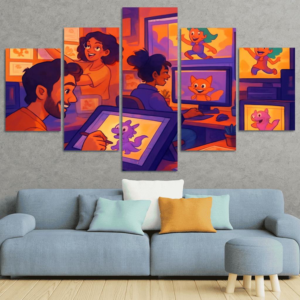 Visual Storytelling Through Digital Animation custom paintings frame