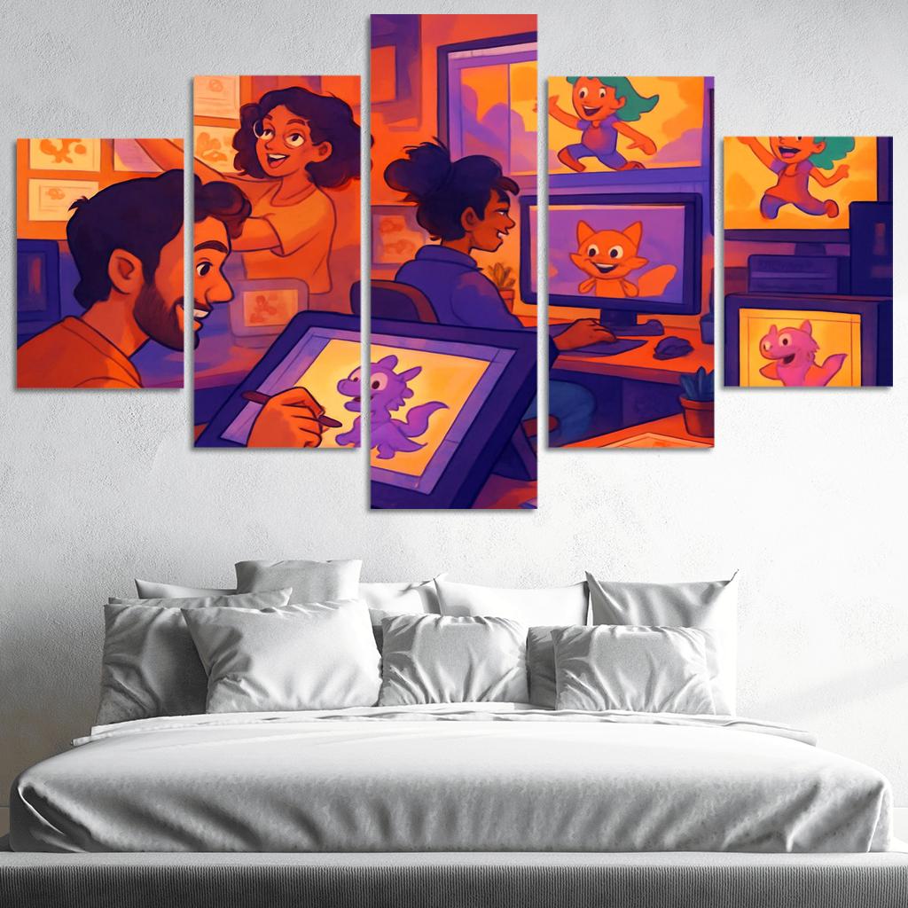 Visual Storytelling Through Digital Animation custom paintings frame