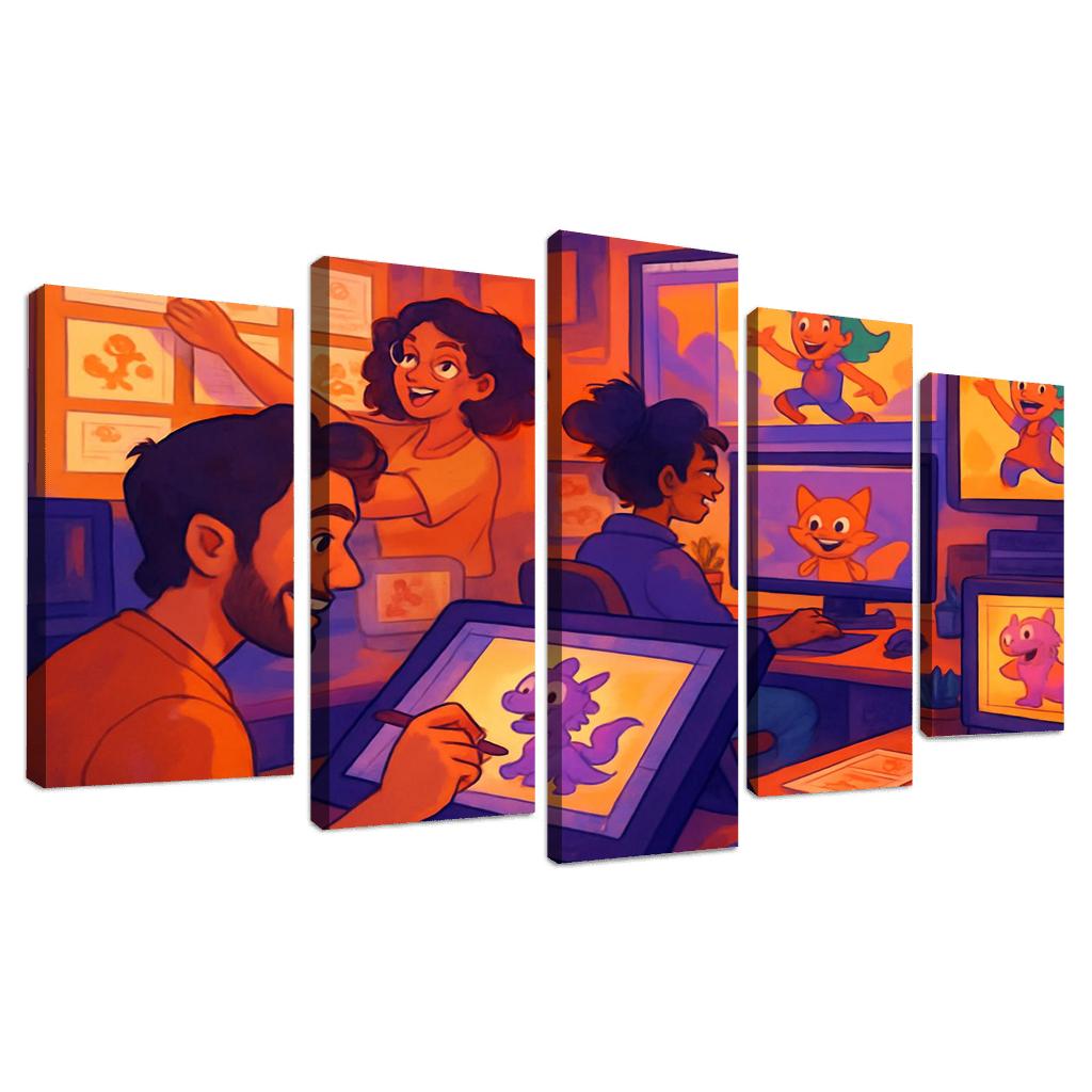 Visual Storytelling Through Digital Animation custom paintings frame