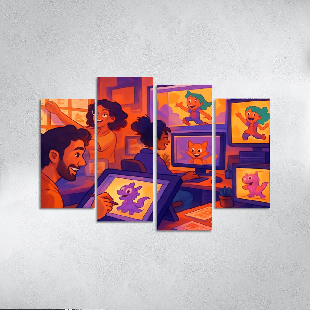 Visual Storytelling Through Digital Animation custom paintings frame