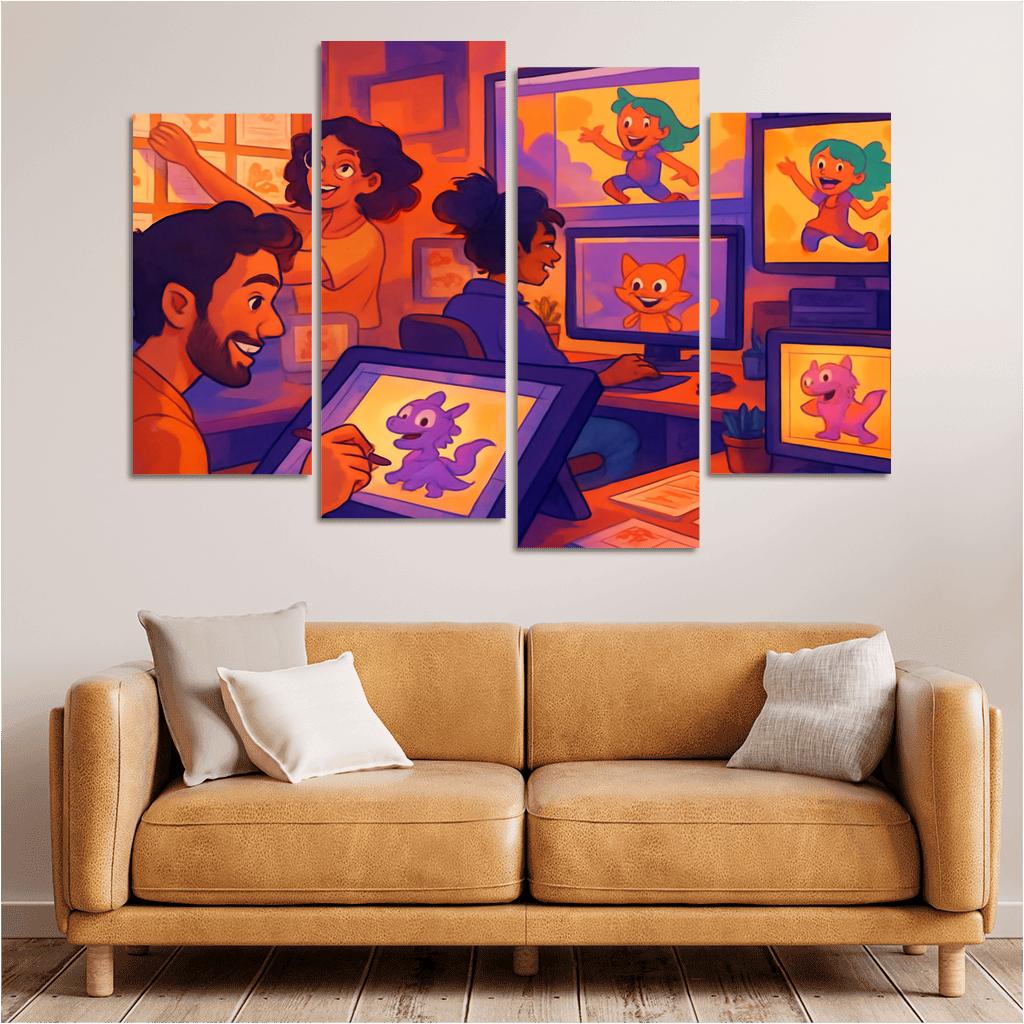 Visual Storytelling Through Digital Animation custom paintings frame