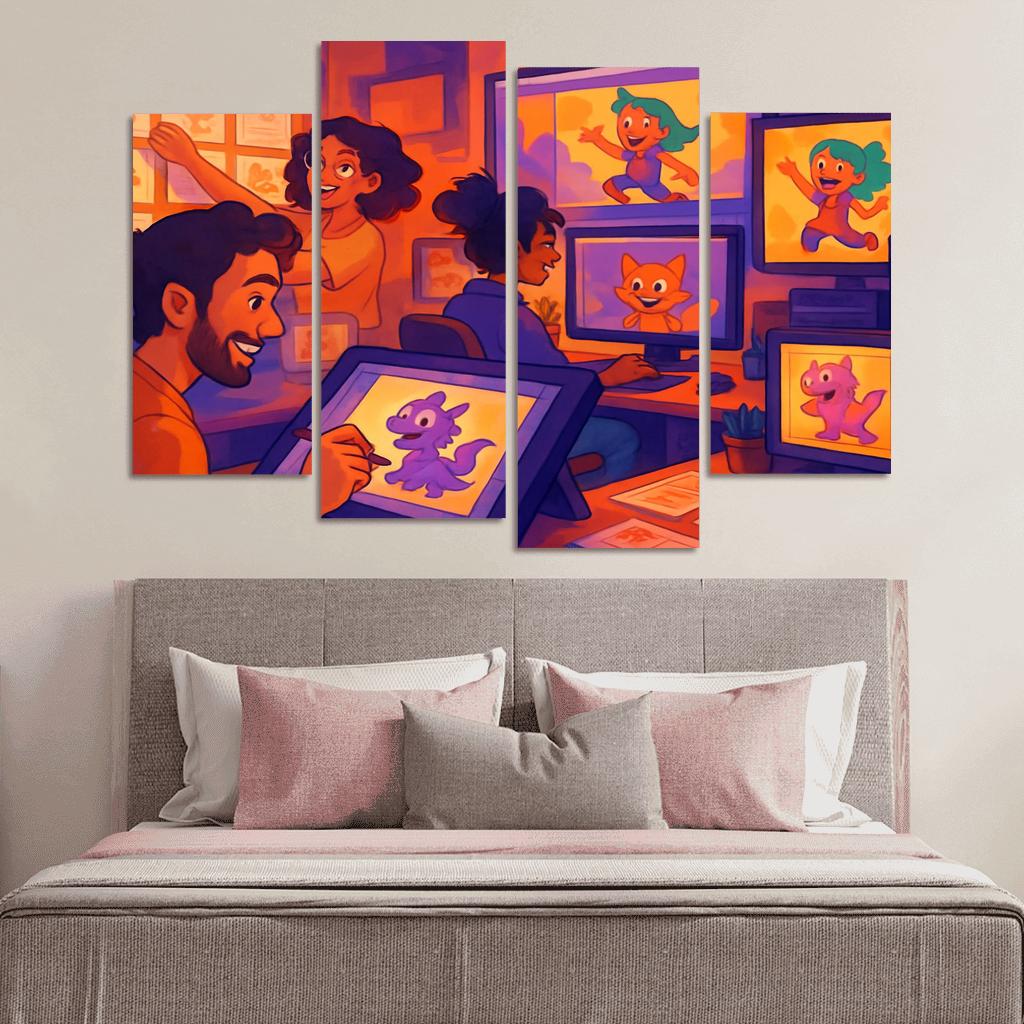 Visual Storytelling Through Digital Animation custom paintings frame