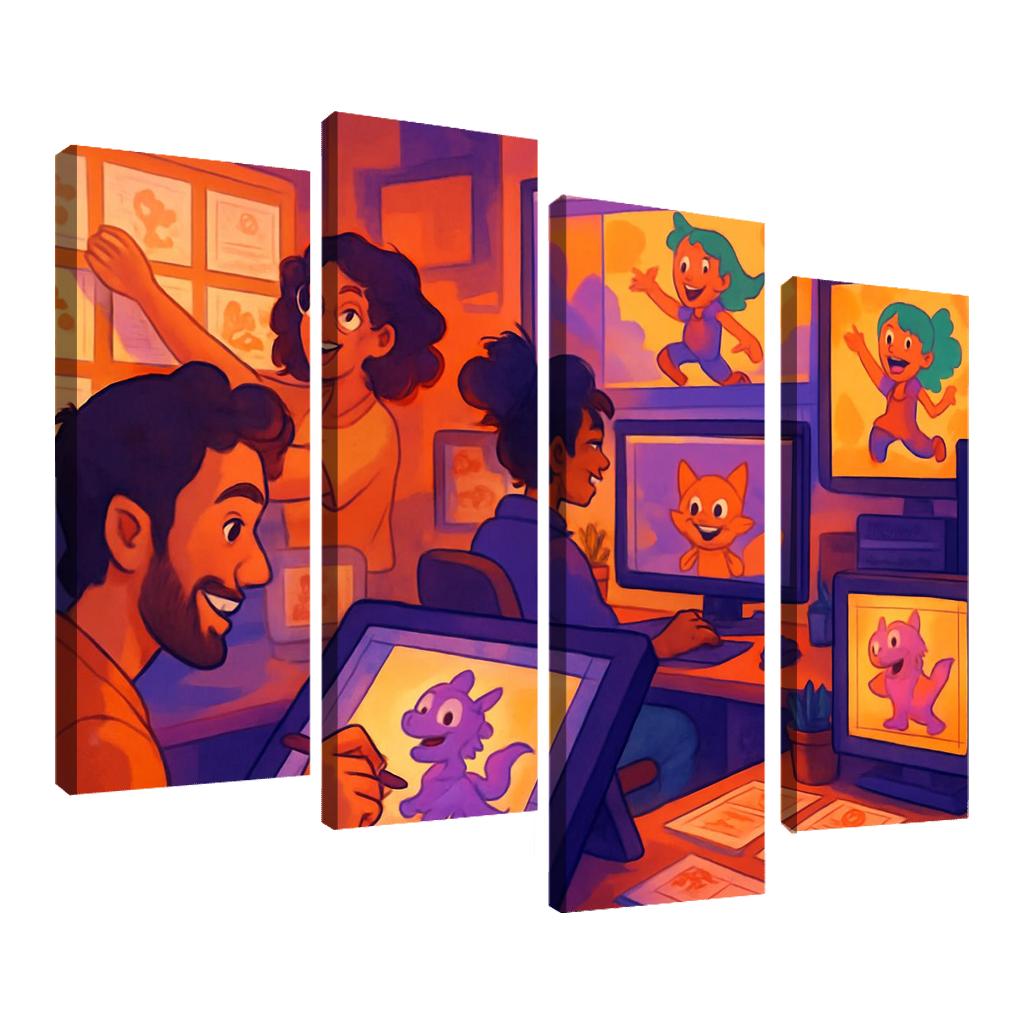 Visual Storytelling Through Digital Animation custom paintings frame