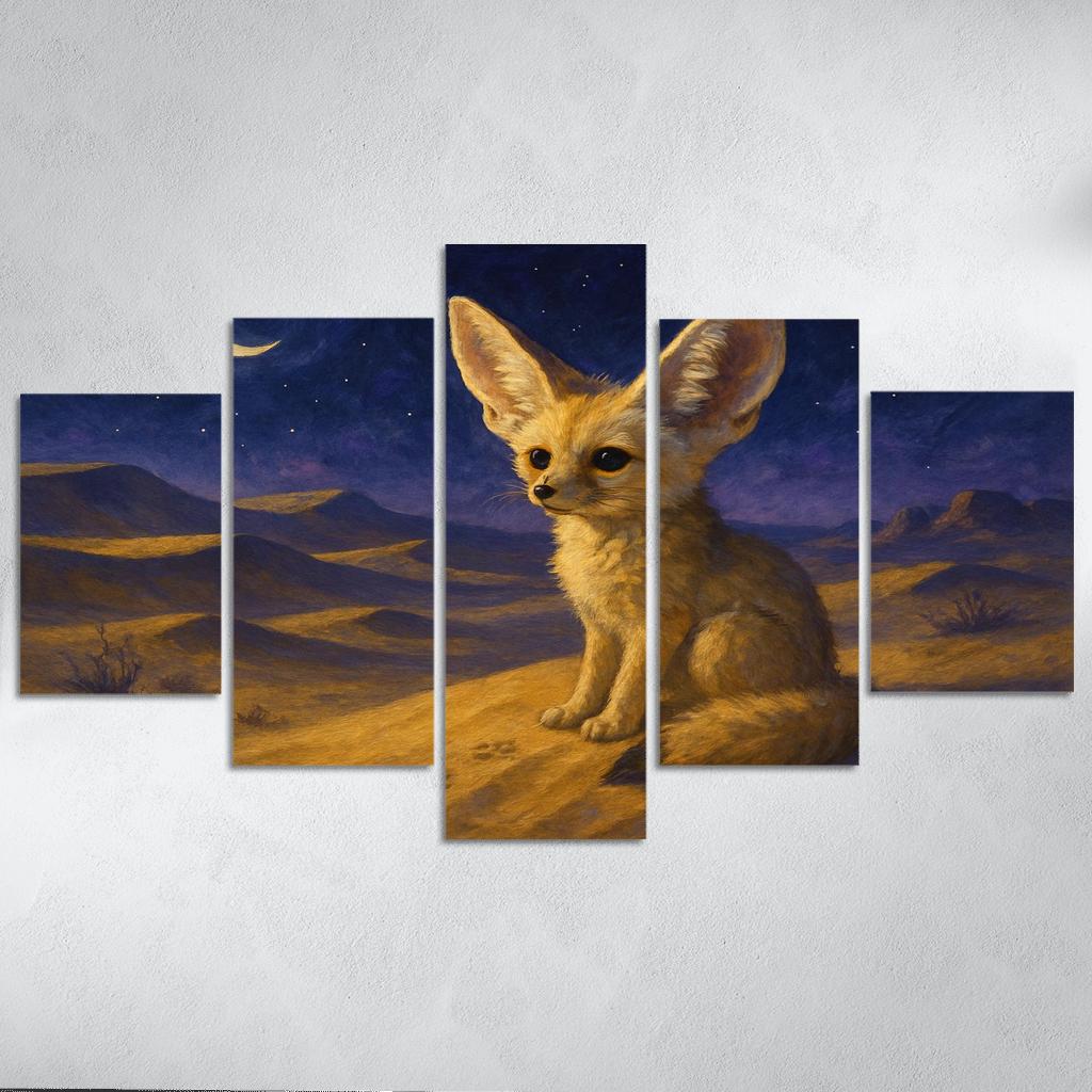 Desert Night Fennec Fox one-piece frames