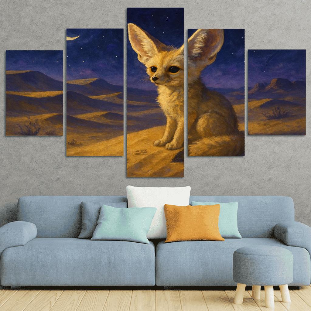 Desert Night Fennec Fox one-piece frames