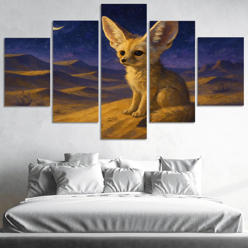 Desert Night Fennec Fox one-piece frames