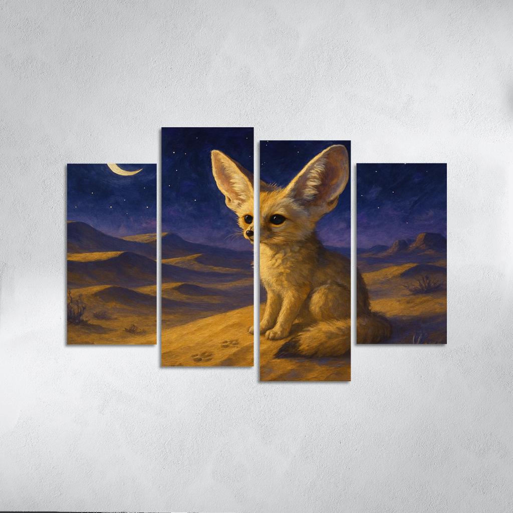 Desert Night Fennec Fox one-piece frames