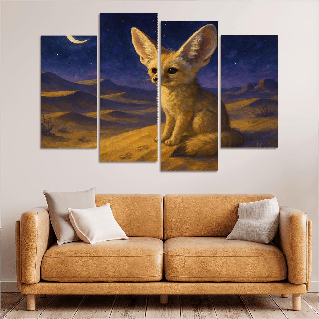 Desert Night Fennec Fox one-piece frames