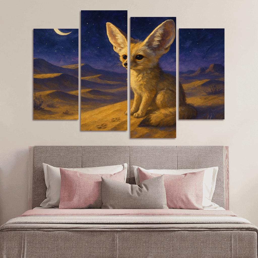 Desert Night Fennec Fox one-piece frames