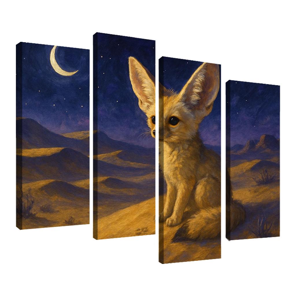 Desert Night Fennec Fox one-piece frames