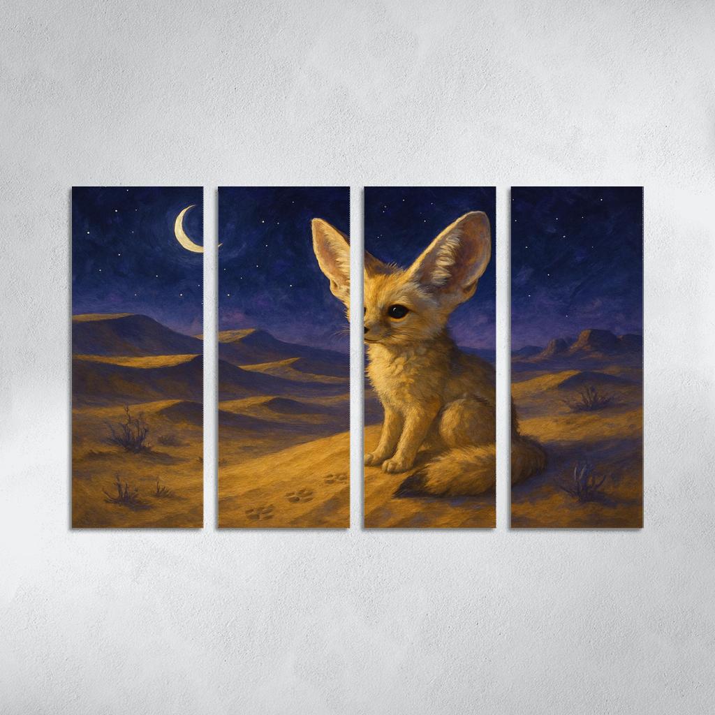 Desert Night Fennec Fox one-piece frames