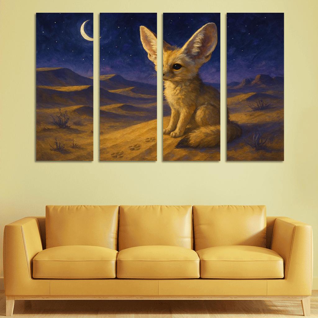 Desert Night Fennec Fox one-piece frames