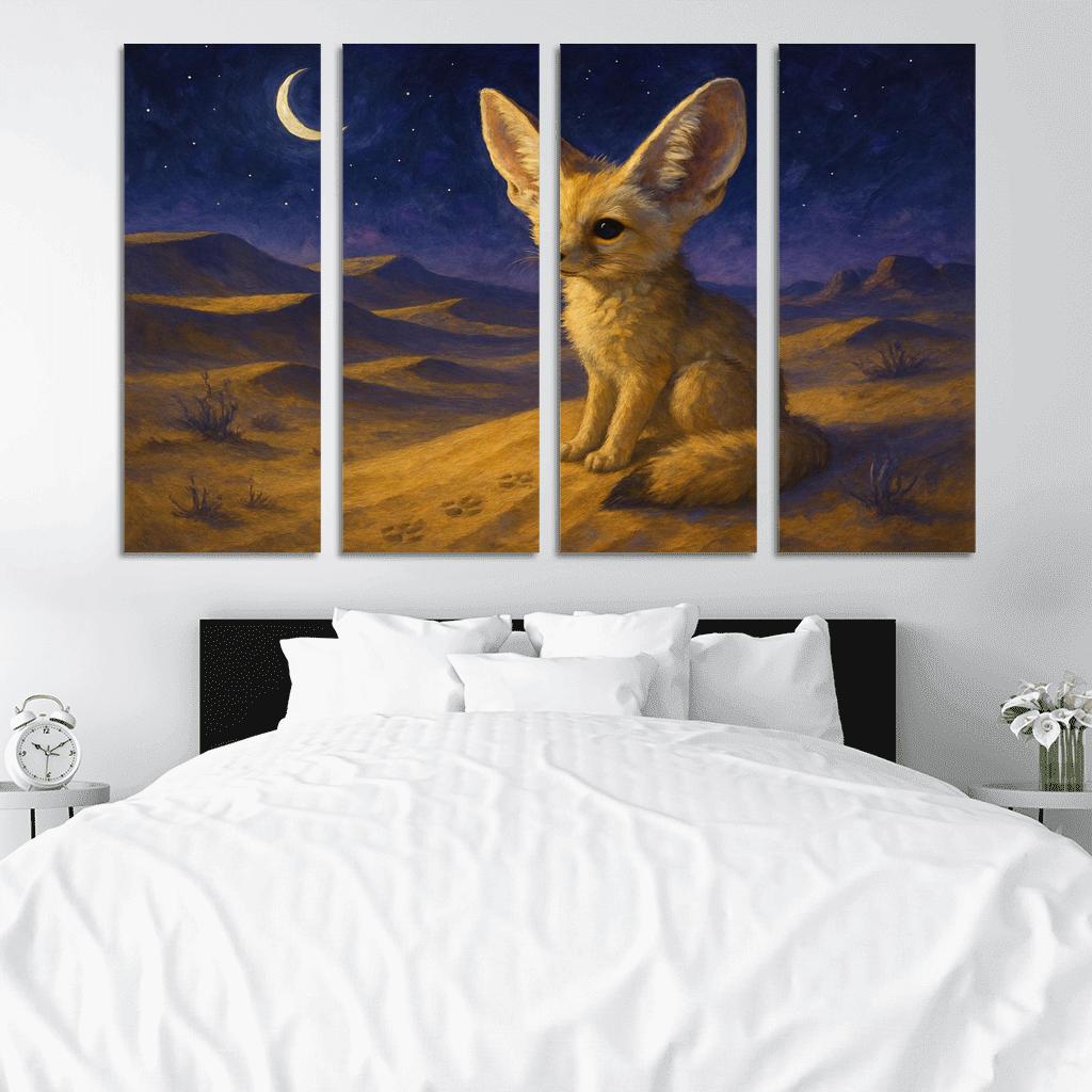 Desert Night Fennec Fox one-piece frames