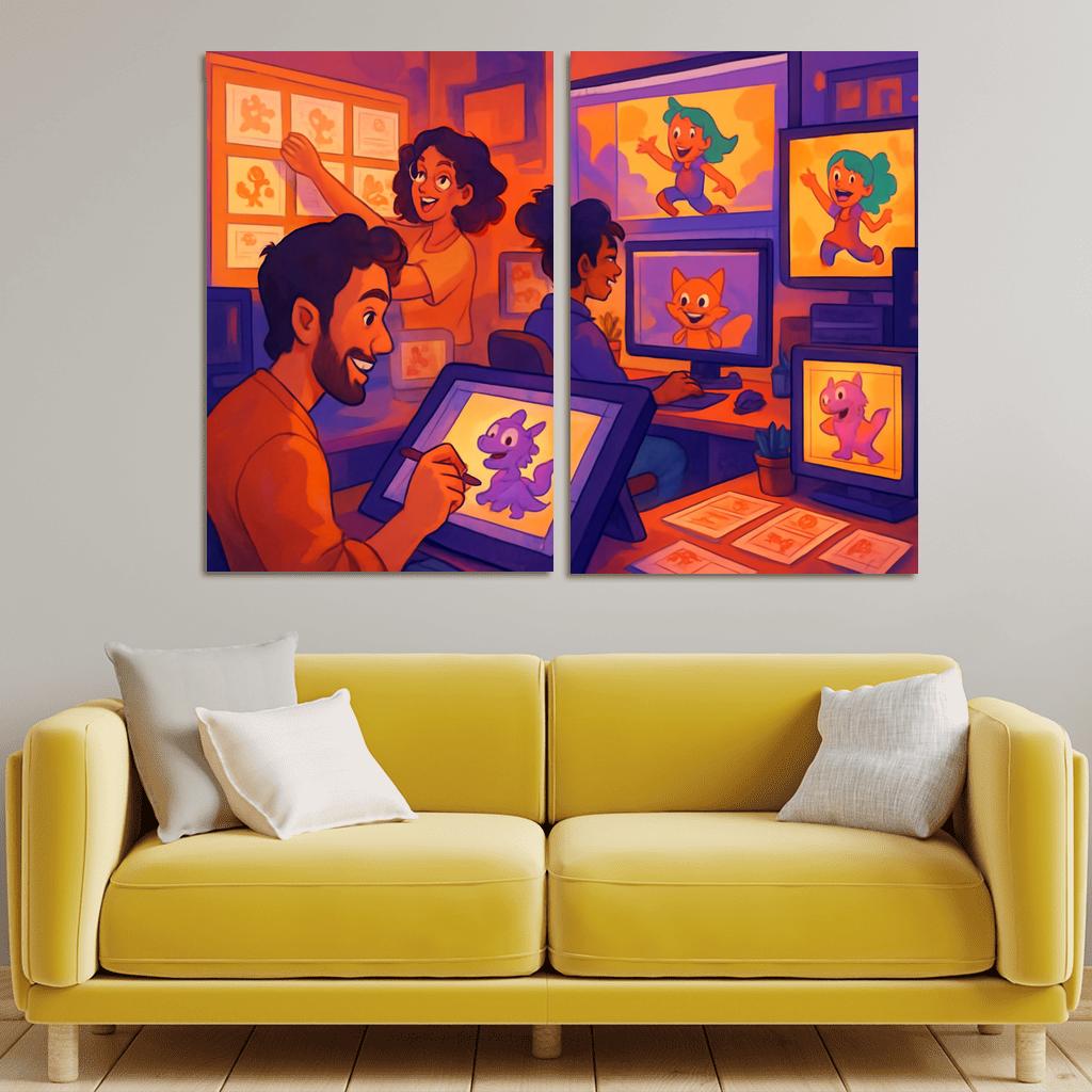 Visual Storytelling Through Digital Animation custom paintings frame