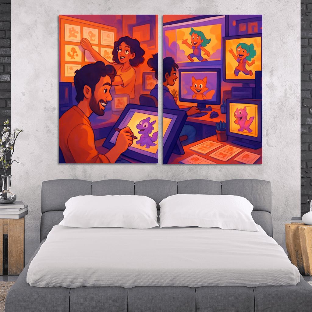 Visual Storytelling Through Digital Animation custom paintings frame