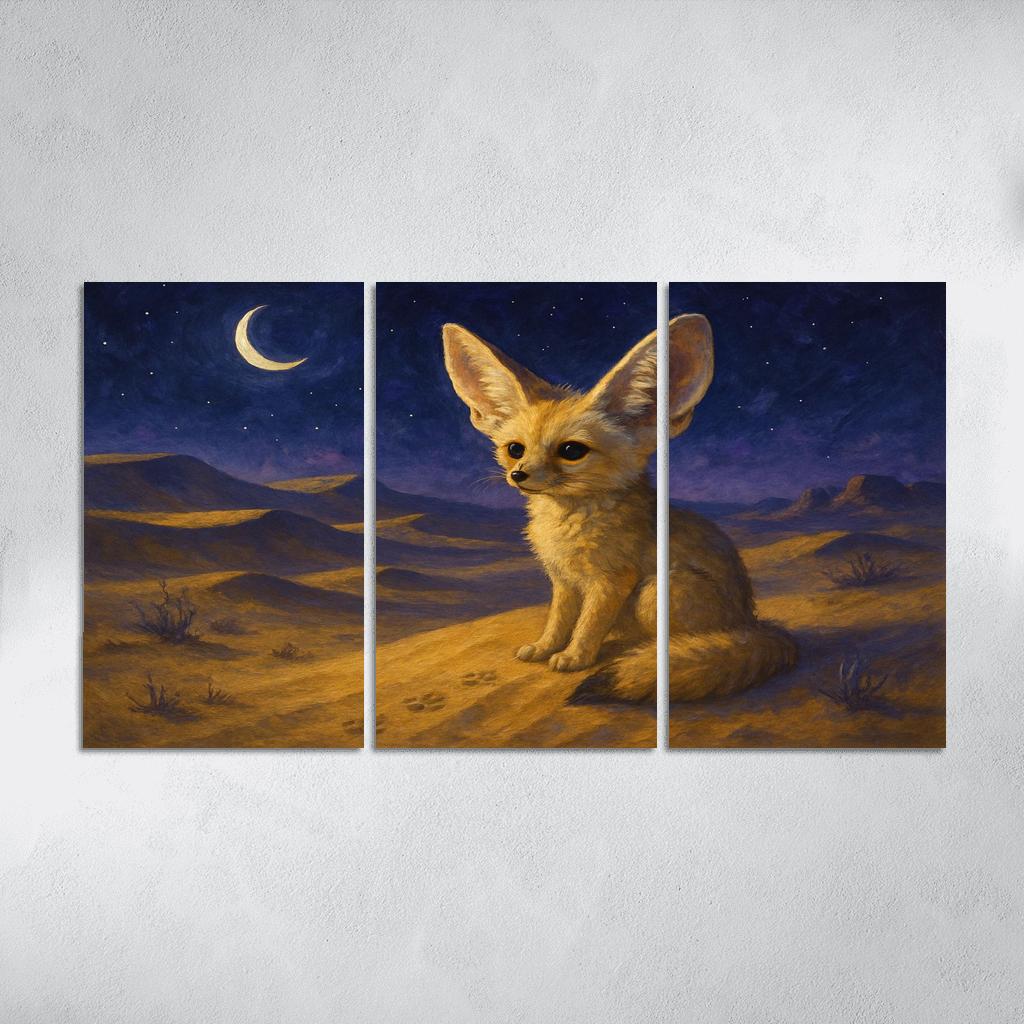Desert Night Fennec Fox one-piece frames